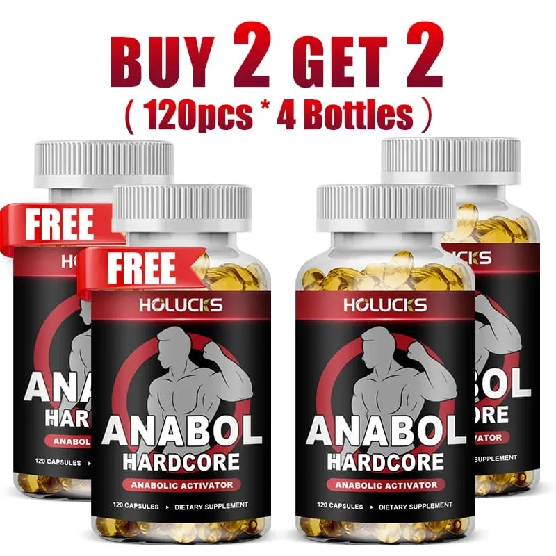 Anabol Hardcore Anabolic Activator Capsules Support Muscle Building Strength Gains & Fat Shredding for Athletes