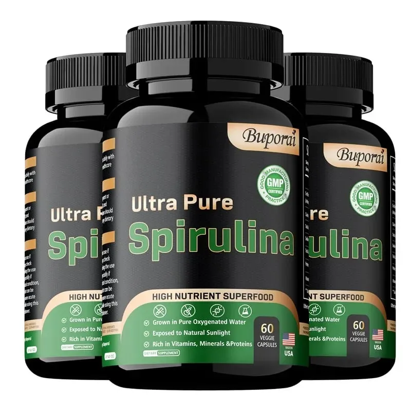 Organic Spirulina - Detoxification Immune System Cardiovascular Antioxidant Improve Digestive Health