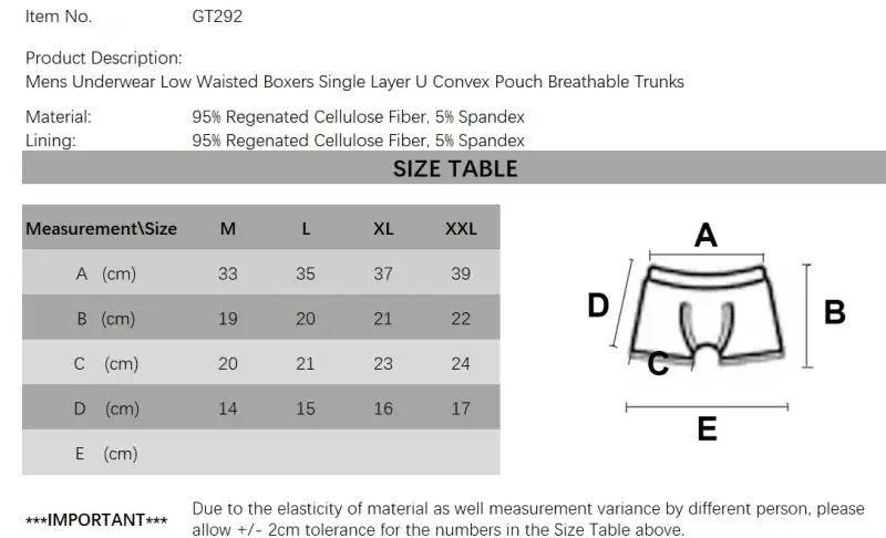 6Pack Mens Underwear Low Rise Boxer Briefs Single Layer U Convex Pouch Underpants Breathable Boxers Pack for Men — image 5