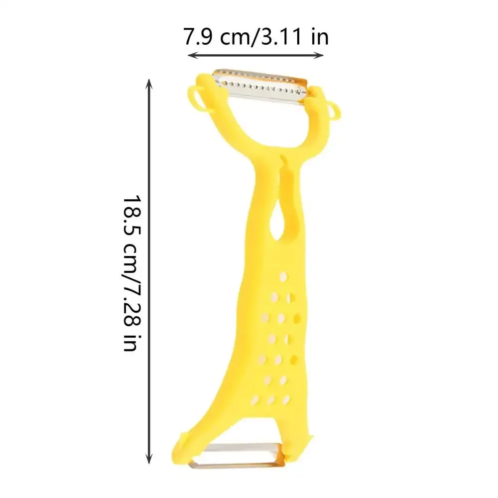 1PC Stainless Steel Vegetable Peeler Potato Peeler Multi-function Double-head Carrot Grater Fruit Tools Kitchen Accessories