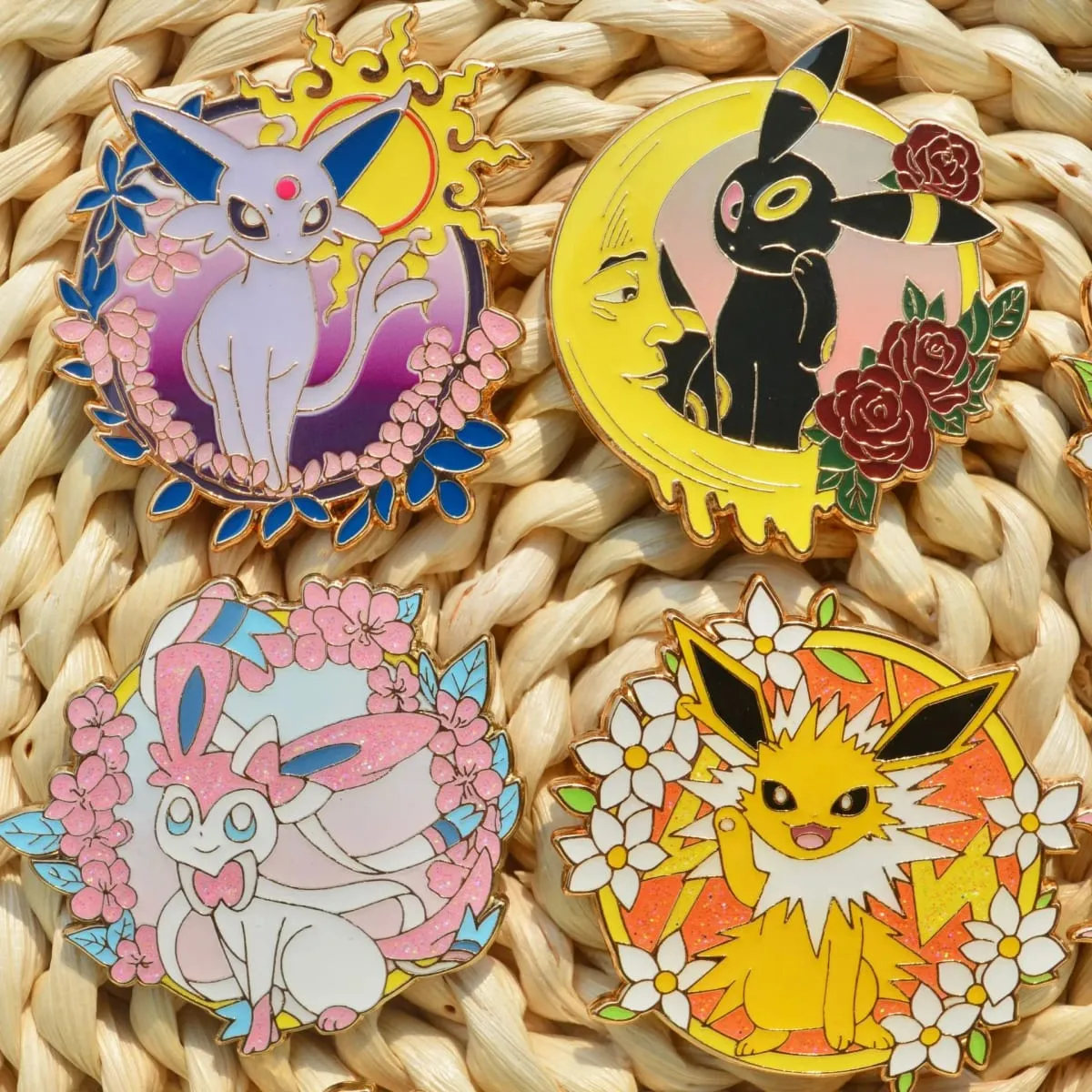 Pokemon Eeveelution Eevee Enamel Pins for Clothes Badges on Backpack Lapel Pin Decoration Anime Jewelry Accessories Gifts