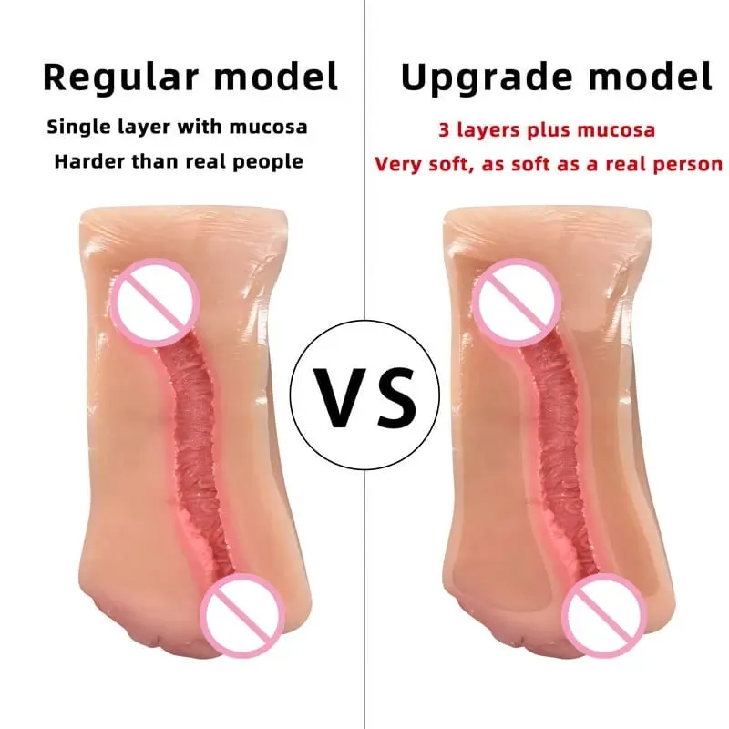 Mainan Seks untuk Pria Vagina Pria Masturbasi Cup Vagina Nyata Vagina Nyata Sextoys Silikon Produk Dewasa 3D Realistis Masturbasi