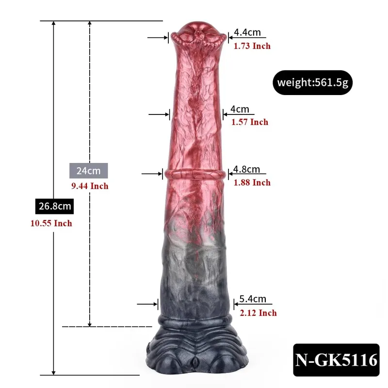 Silikonový koňský dildo anální kolík s velkým uzlem Vaginální stimulátor bodu G s přísavkou Sexuální hračka pro dospělé pro ženy Muži