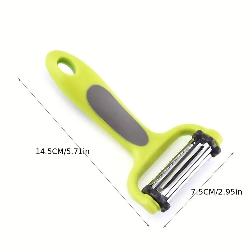 1 Peeler Three in One Rotating Stainless Steel Blade Suitable for Vegetable Carrot and Fruit Peelers