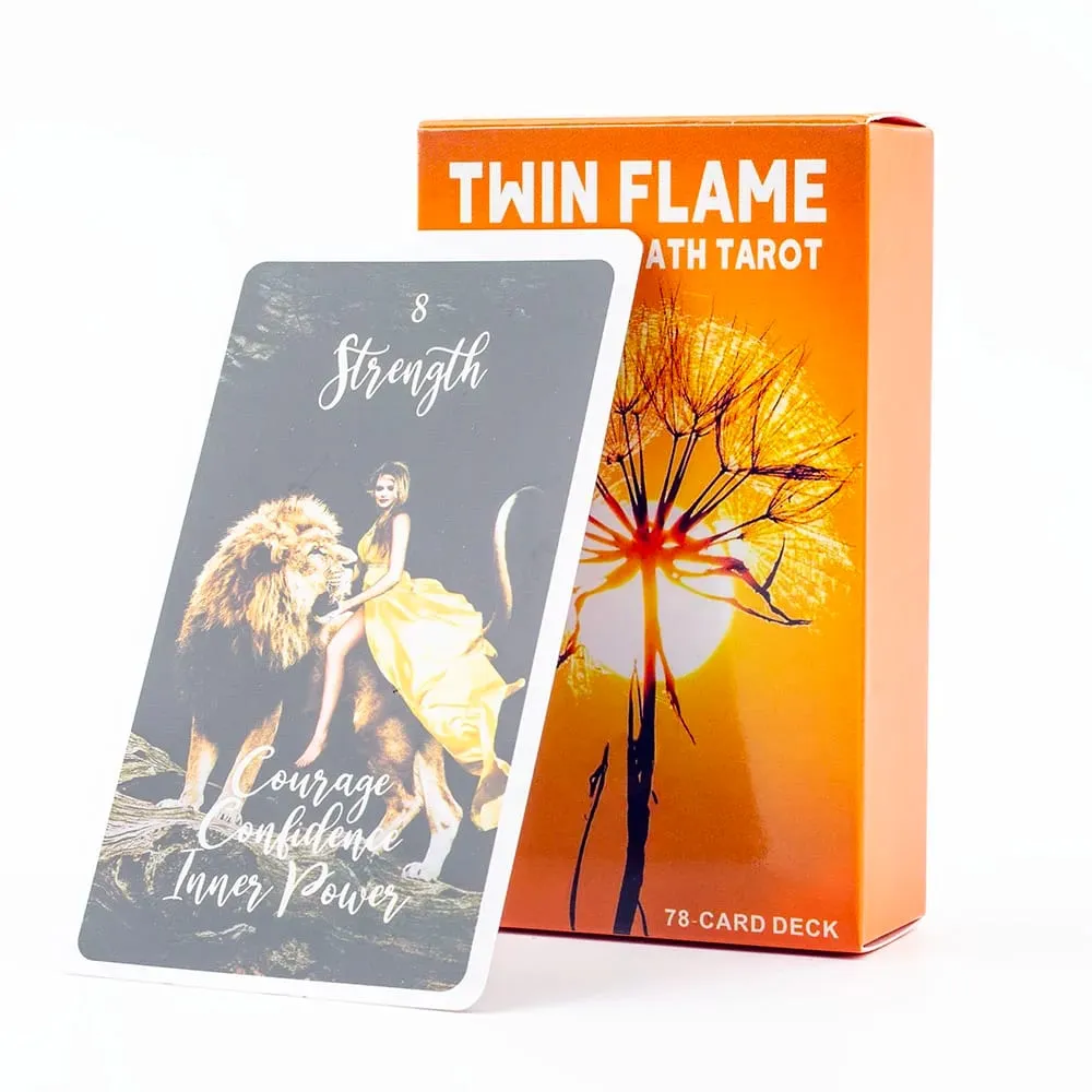 Twin Flame Awakened Path Tarot 78-Card Deck Meaning Oracle Card Divination Edition Board Playing Game 10.3*6cm — image 1