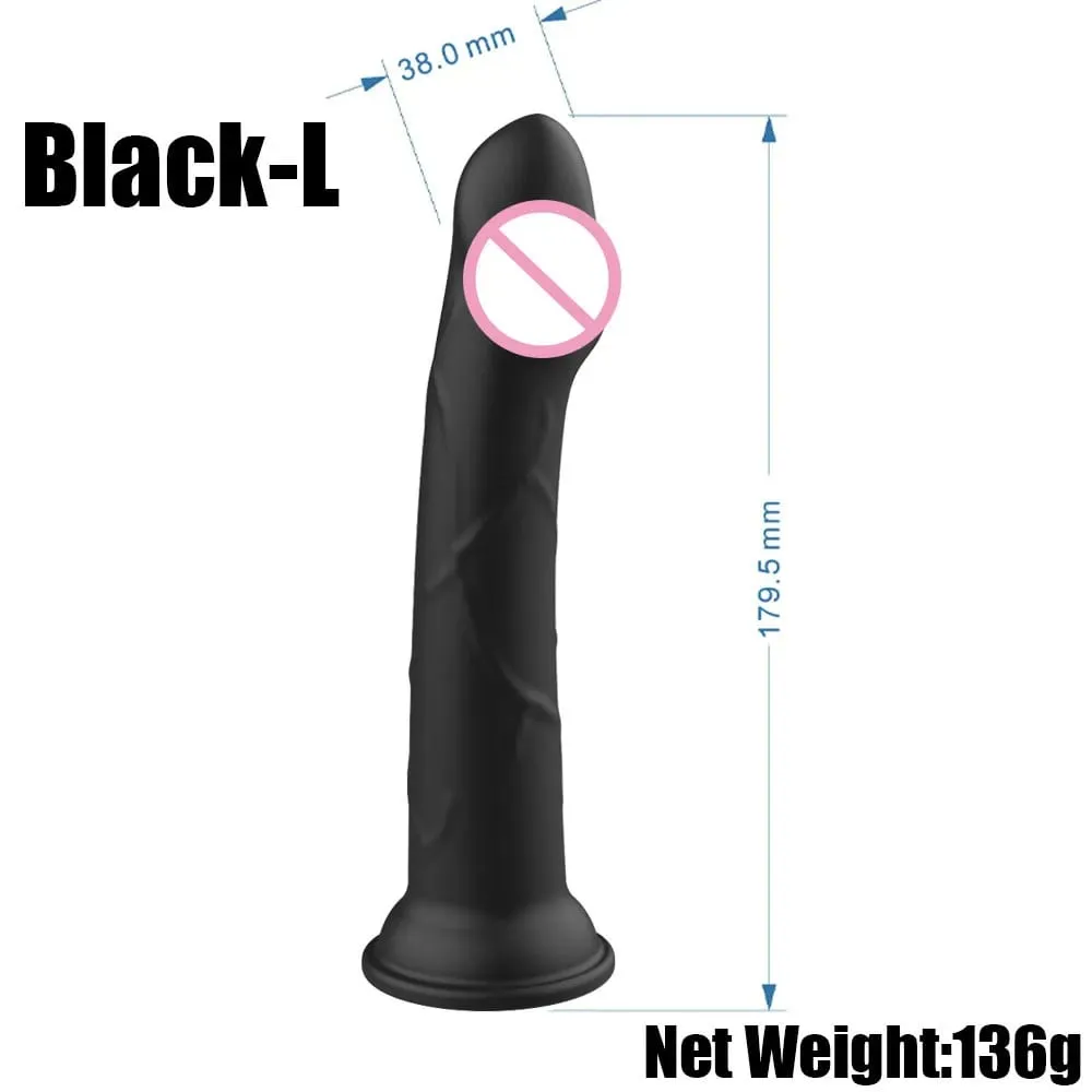 Güçlü Vantuz Tabanı ile Gerçekçi Mor Anal Yapay Penis Butt Plug Jöle Seks Oyuncak Eller Serbest Anal için Çoklu Boyutlarda Oynamak için — image 6