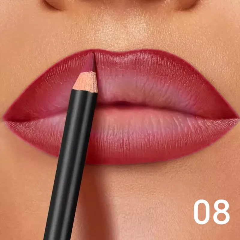 6-Color Waterproof Matte Lip Liner - Long-Lasting Non-Transfer Formula Matte Finish 6 Versatile Shades