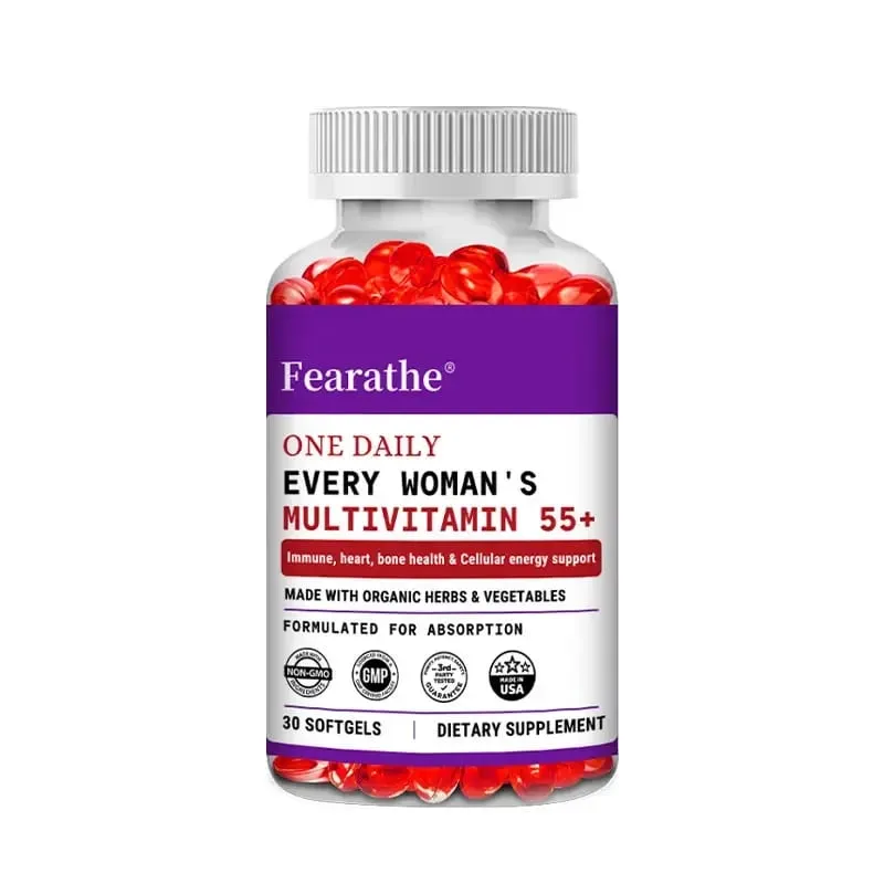 Women's Multivitamin One Tablet Per Day for Women Aged 55+ Probiotic Fermentation + D3 + B Vitamins Immunity Heart Joints