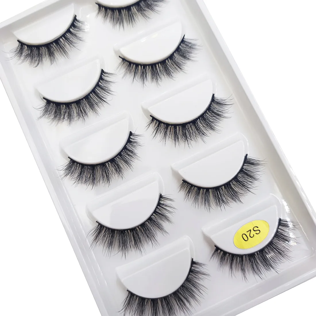 5 Pairs 3D Natural False Eyelashes Makeup Mink Eyelash Fake Eye Lashes Faux Cils Make Up Beauty Maquillaje Tools H13 Mini Cat