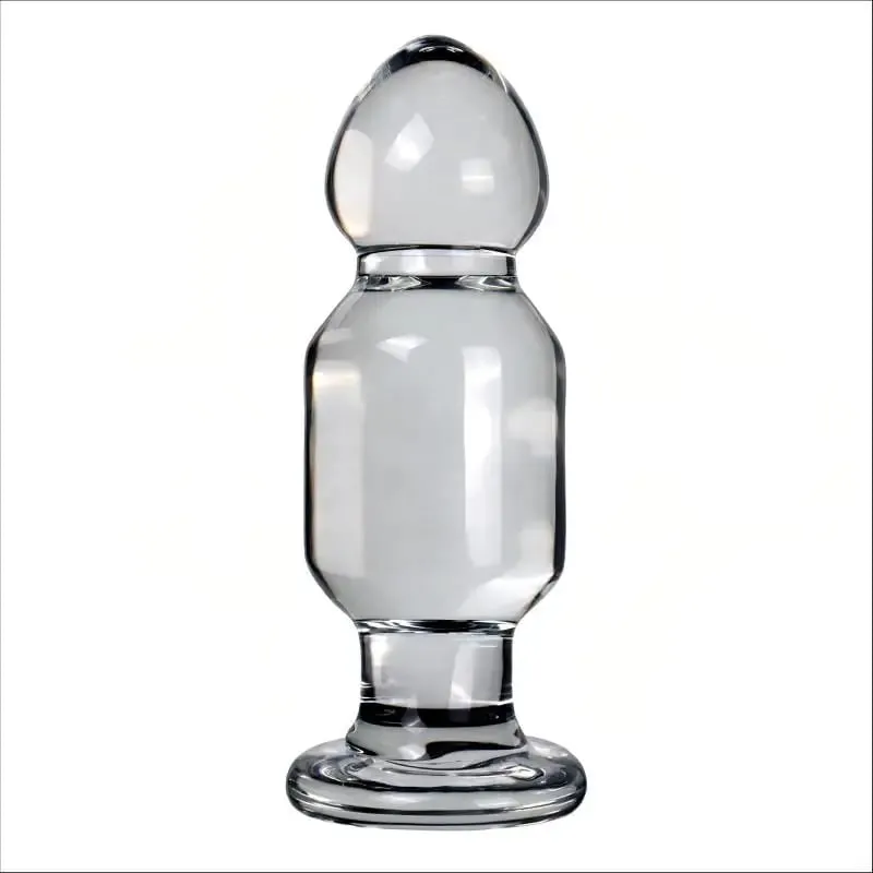 Large Diameter Glass Dildo Female Masturbator Male Prostate Stimulation Anal Expander Plug Adult Sex Toy for Enhanced Pleasure