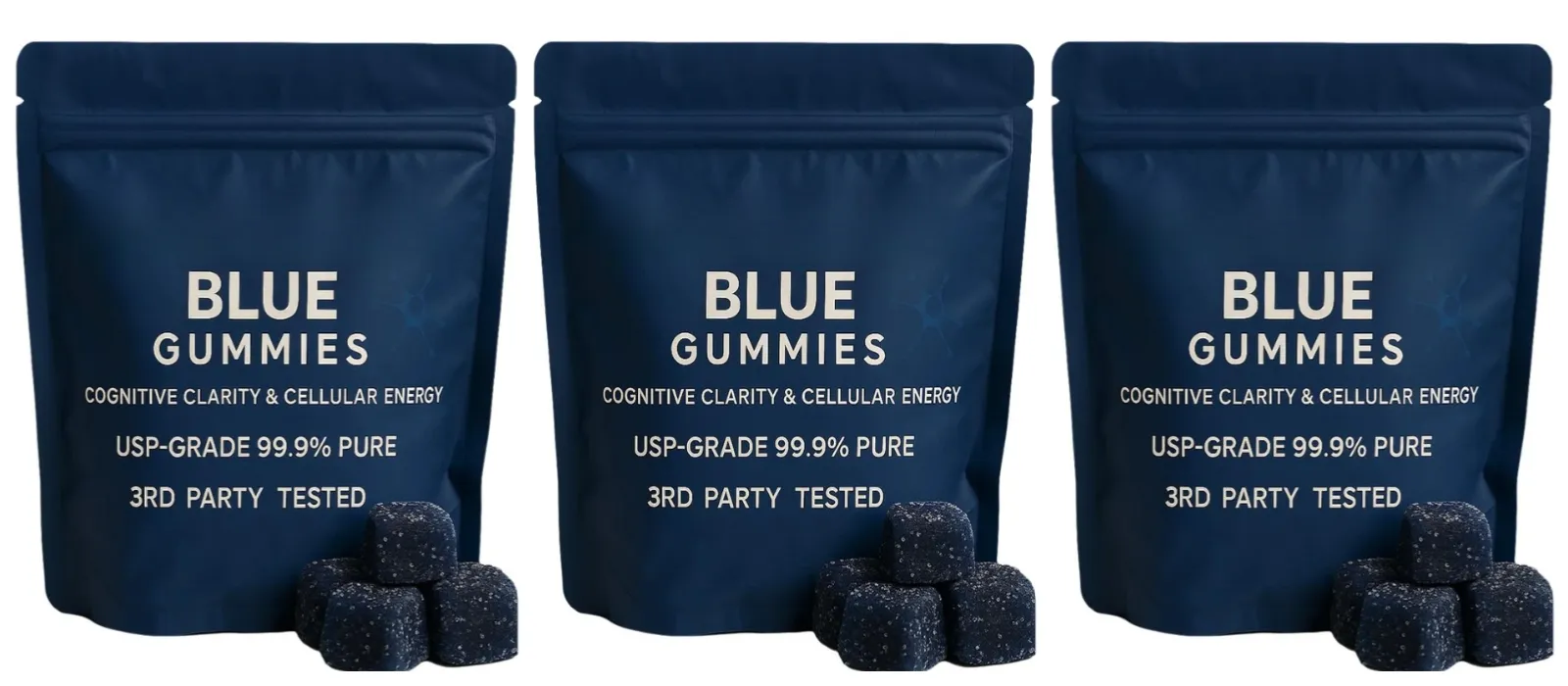 Gummy with Vitamins B2 B3 & C for For Cognitive Health & Natural Energy Lifted Mood 99.9% Pure 30 Gummies(1Pc)