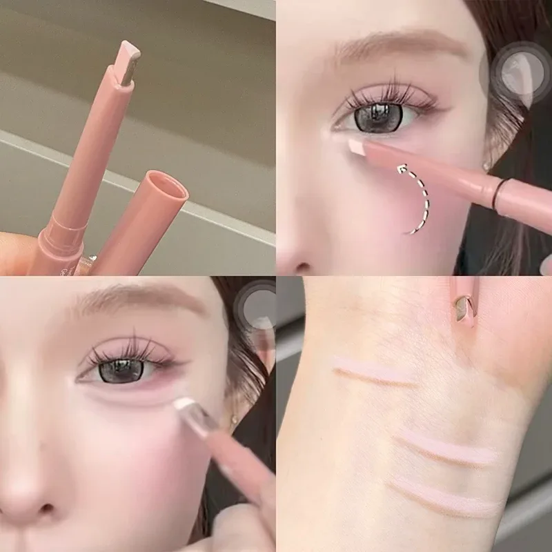 ART VALUE Two-tone Lying Silkworm Pen Under Eye Liner Brighten Shadow Makeup Pencil Nude Pink Lower Eyelid Highlighter Contour