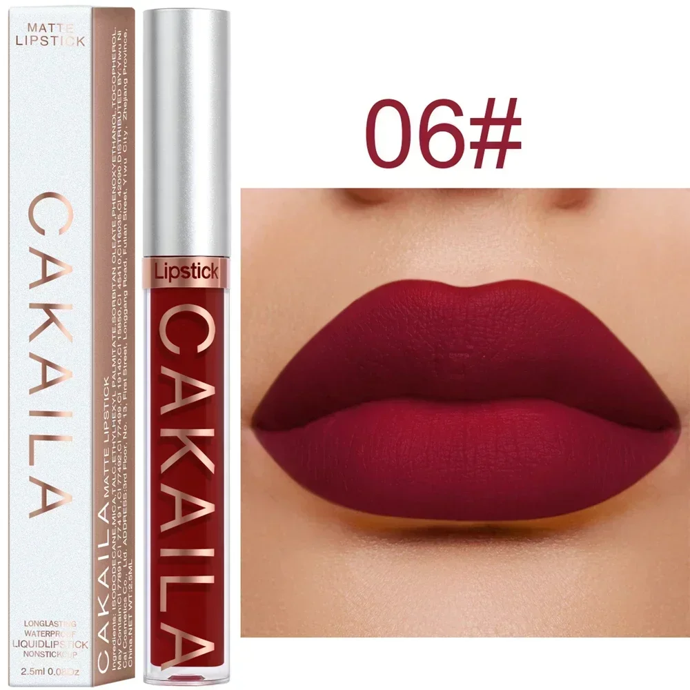 Matte Velvet Lip Glaze Long Lasting Silky Smooth Liquid Lipstick Not Easy To Fade Lip Gloss Makeup Sexy For Women Lip Tint — image 9