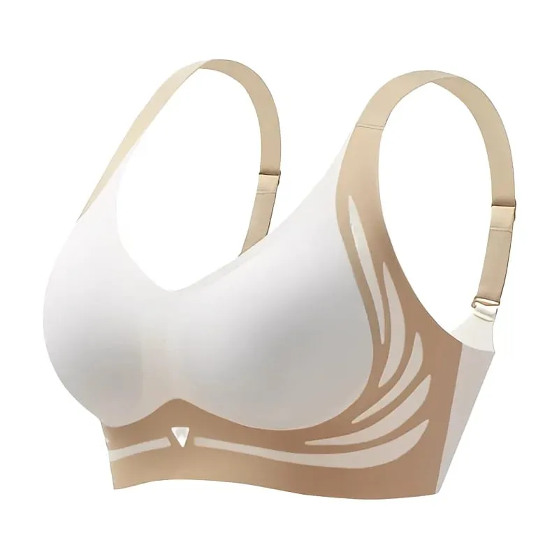 Kvinder Push Up BH'er Sømløst Komfortabelt Englevinger Sæt Trendy Blødt åndbart Undertøj Kvinde No Wire Lingeri Plus Size