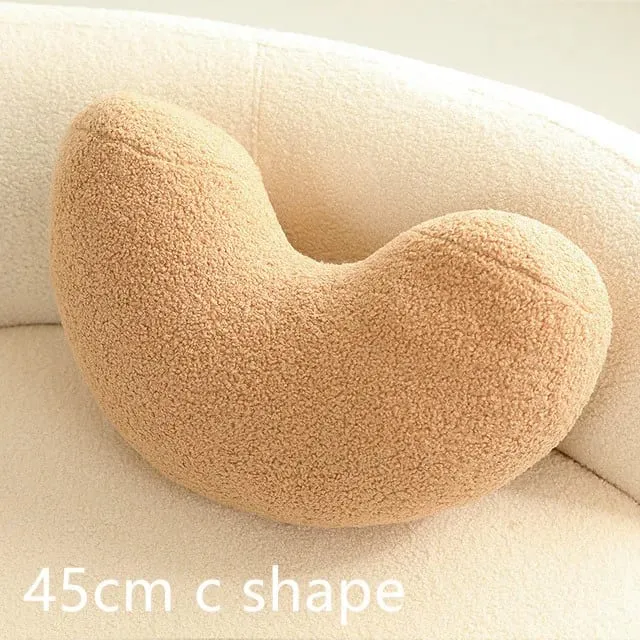 New Nordic Ball Solid Color Cushion Stuffed Flower Plush Pillow for Sofa Waist Office Cushion Kid Toy Gifts Home Decoration