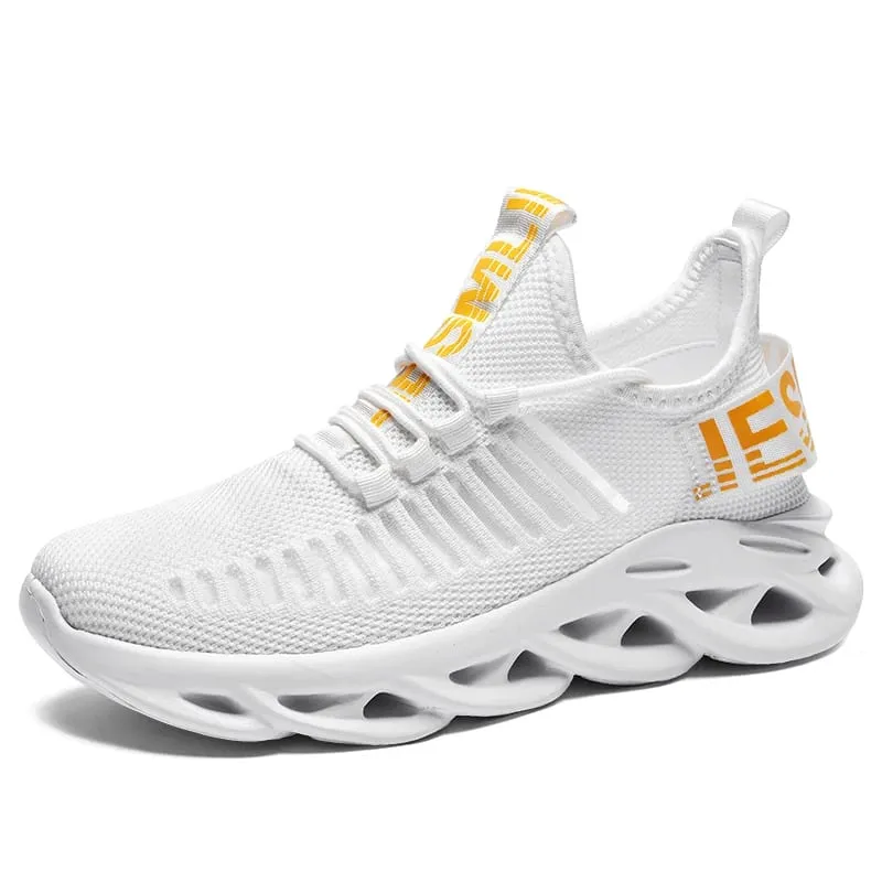 Men's Trendy Running Shoes Spring Autumn Mesh Knit Upper Breathable Lightweight Fashion Korean Style Sports Casual Shoes — image 10