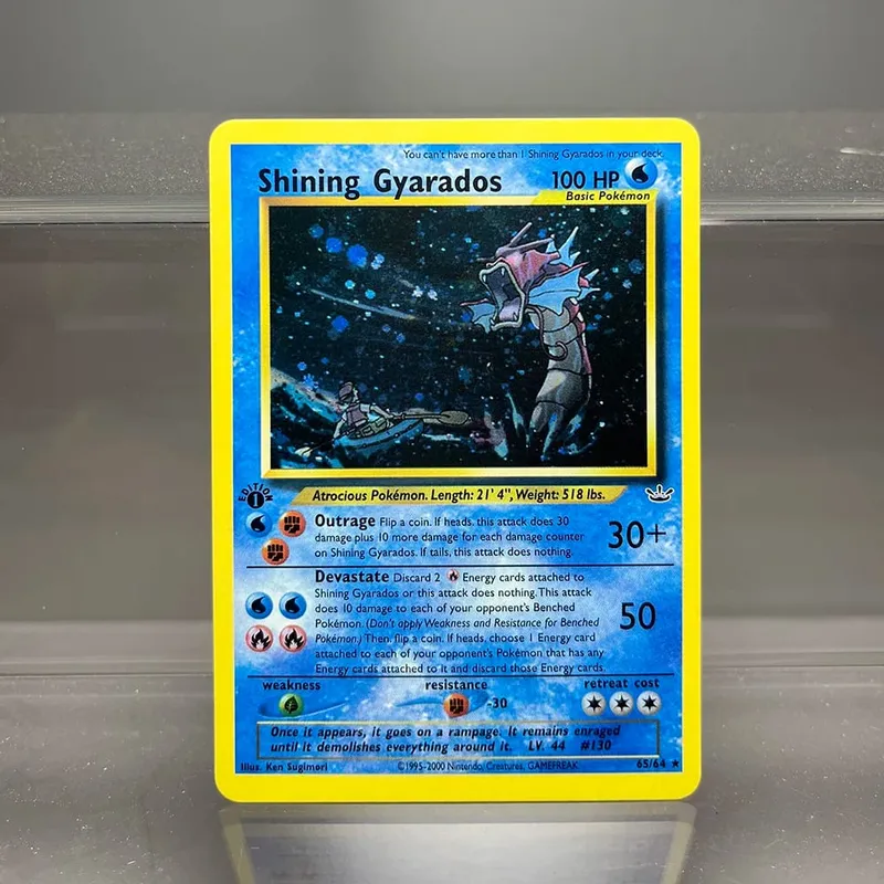 PKM Holographic Single Proxy Cards Lugia Charizard Venusaur Foil Game Collection Cards PTCG Kids Toys