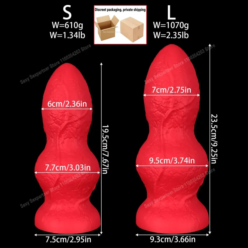 New Super Long Anal Plug Huge Large Anal Dildo Butt Plug Big Anal Dilator Silicone Soft Suction Cup Gay Sex Toys for Women Men18 — image 9