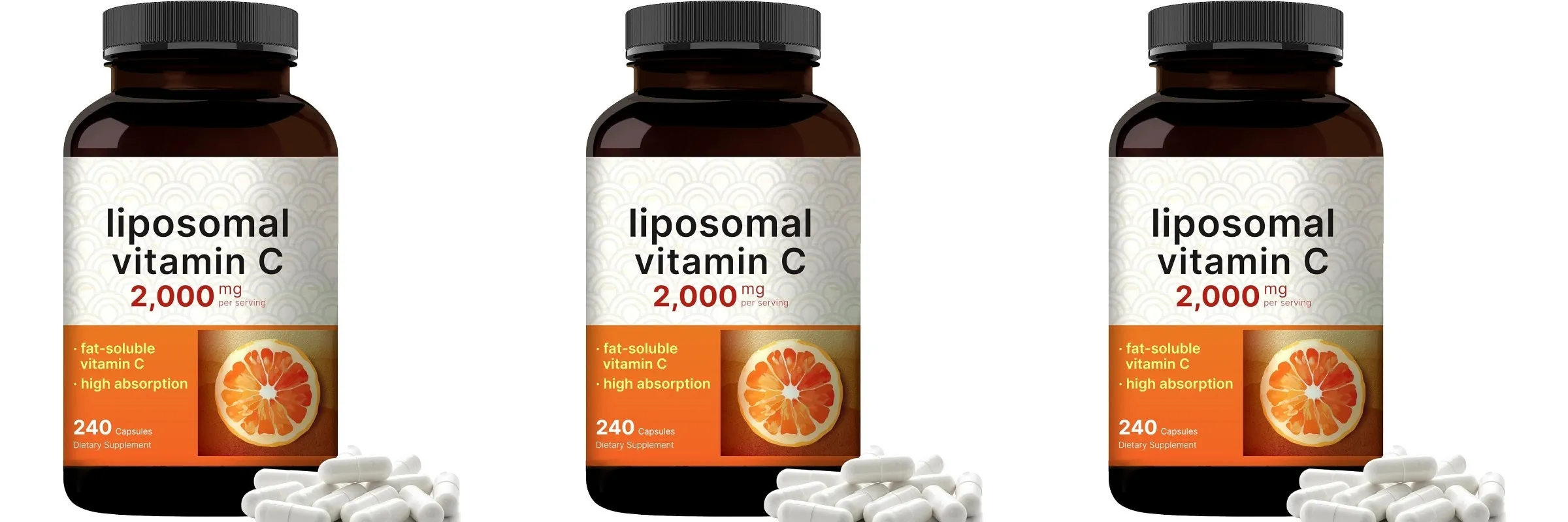 Liposomal Vitamin C 2000mg High Absorption Fat-Soluble 240 Capsules 60 Servings Non-GMO Gluten Free — image 9