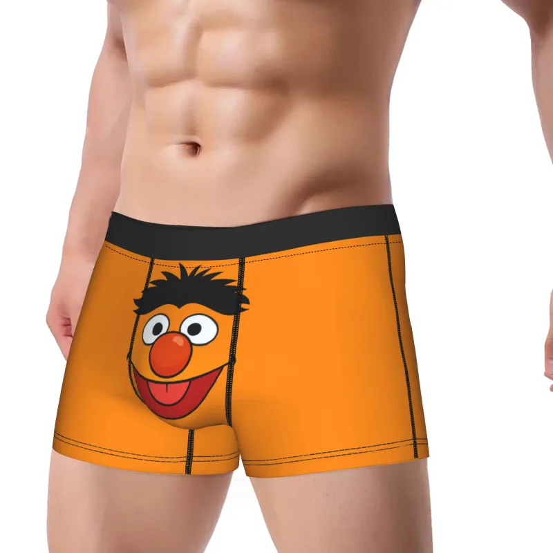 S-Sesames Streets Tango Elmo & Grover Pakaian Dalam Pria Celana Pendek Celana Lucu Boxershorts Bea Cukai Kualitas Kebesaran Celana Dalam