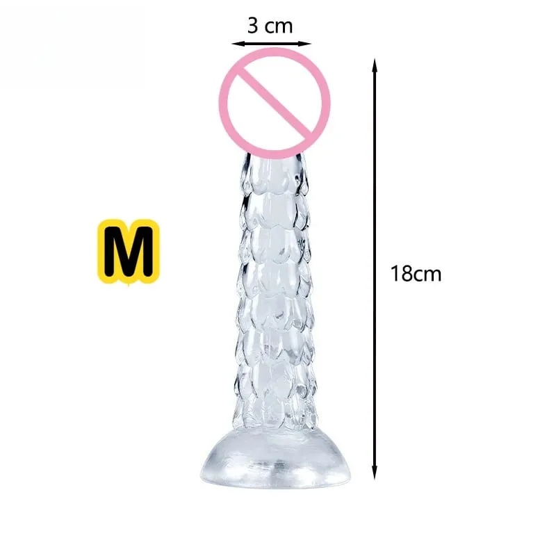 Dragon Dildo with Suction Cup – Soft Anal Plug & Butt Whip Dilator for Women and Men – Fantasy Sex Toys for Adults Pleasure