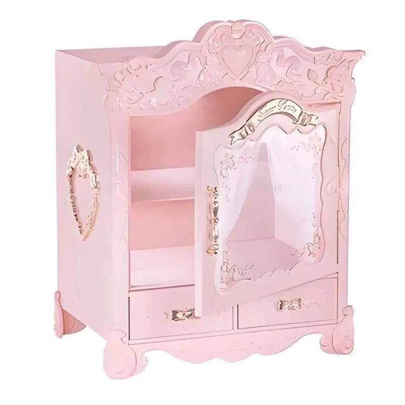 Flower Knows Violet Strawberry Rococo Jewelry Empty Box Handheld Makeup Mirror Hair Accessories And Clips Makeup 5PCS Sets