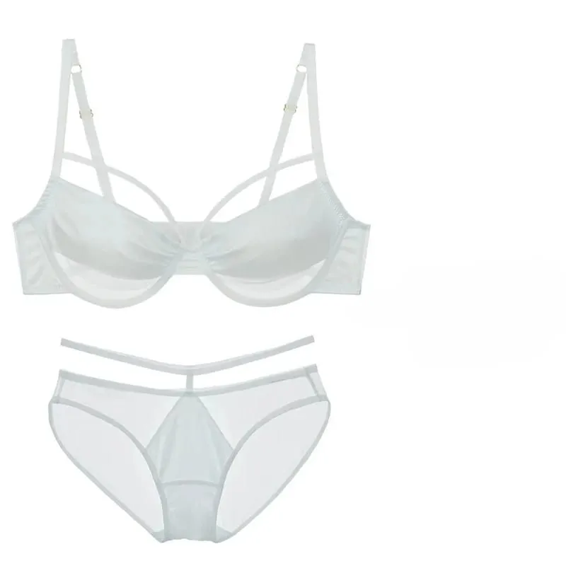 Ladies New Thin Cup Slimming Lingerie Set Soft underwire Push Up Bra Minimizing Effect Gathers Side Bulge Anti Sagging Soft