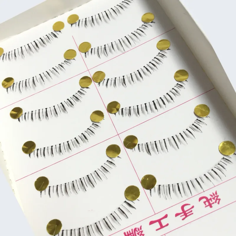 10 Pairs Pro Makeup Different Style Lower Under Bottom Eye Lashes Extension False Eyelashes Tools