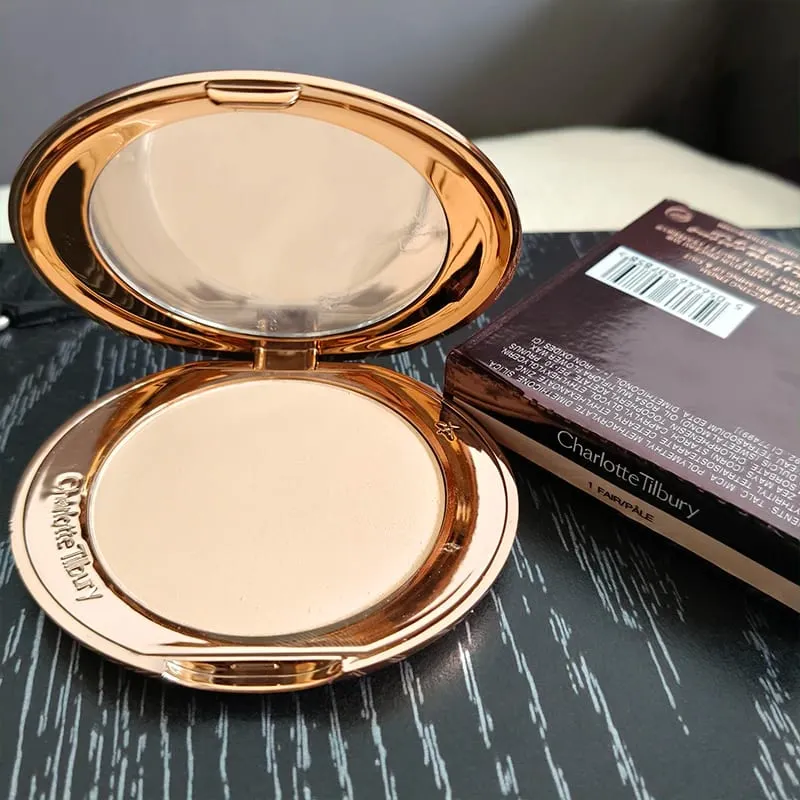 Charlotte Micro Light Powder Air Cushion Small Gold Plate Setting Powder 2 Color Powder Blusher Essence Oil Tilbury Cosmetics — image 16