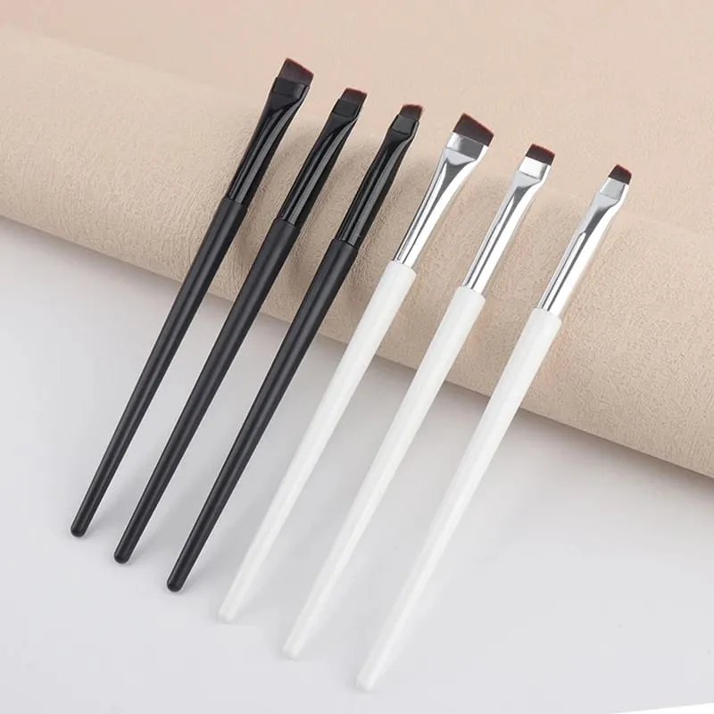 1/3 Pcs Blade Eyeliner Makeup Brush Set Ultra Thin Fine Angle Flat Eyebrow Brushes Under The Eyes Place Precise Detail Brush
