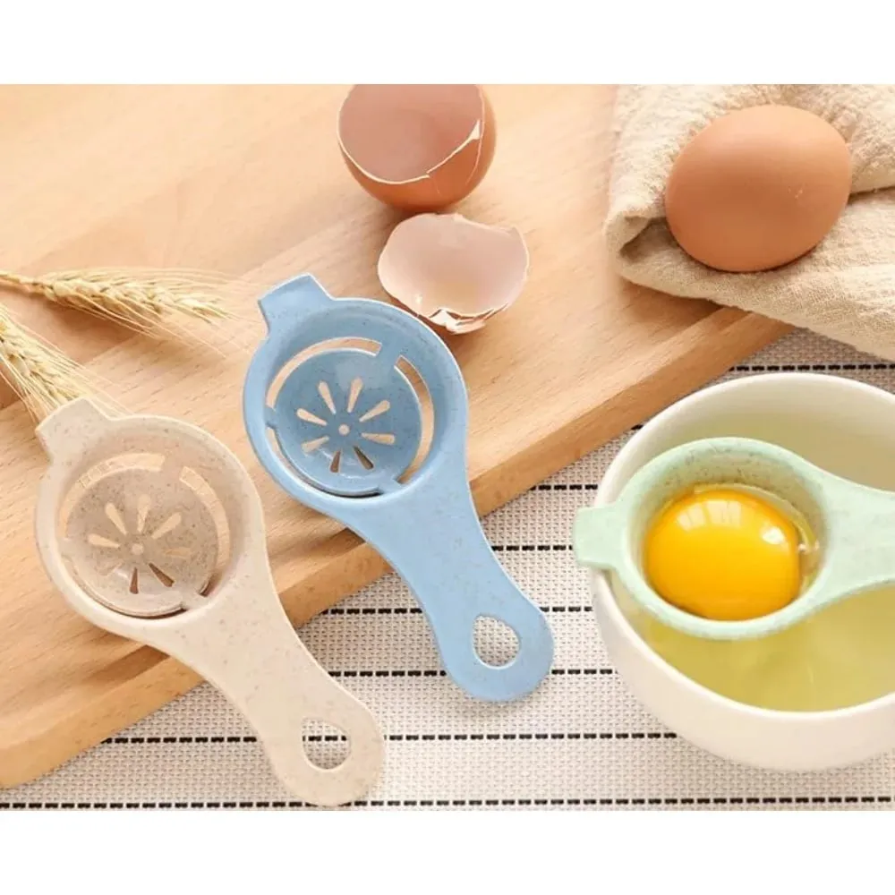 3PCS Egg Separator Egg Yolk White Separator Egg White Separator Egg Whites Strainer Filter Divider Egg Separator Tool Kitchen Ba