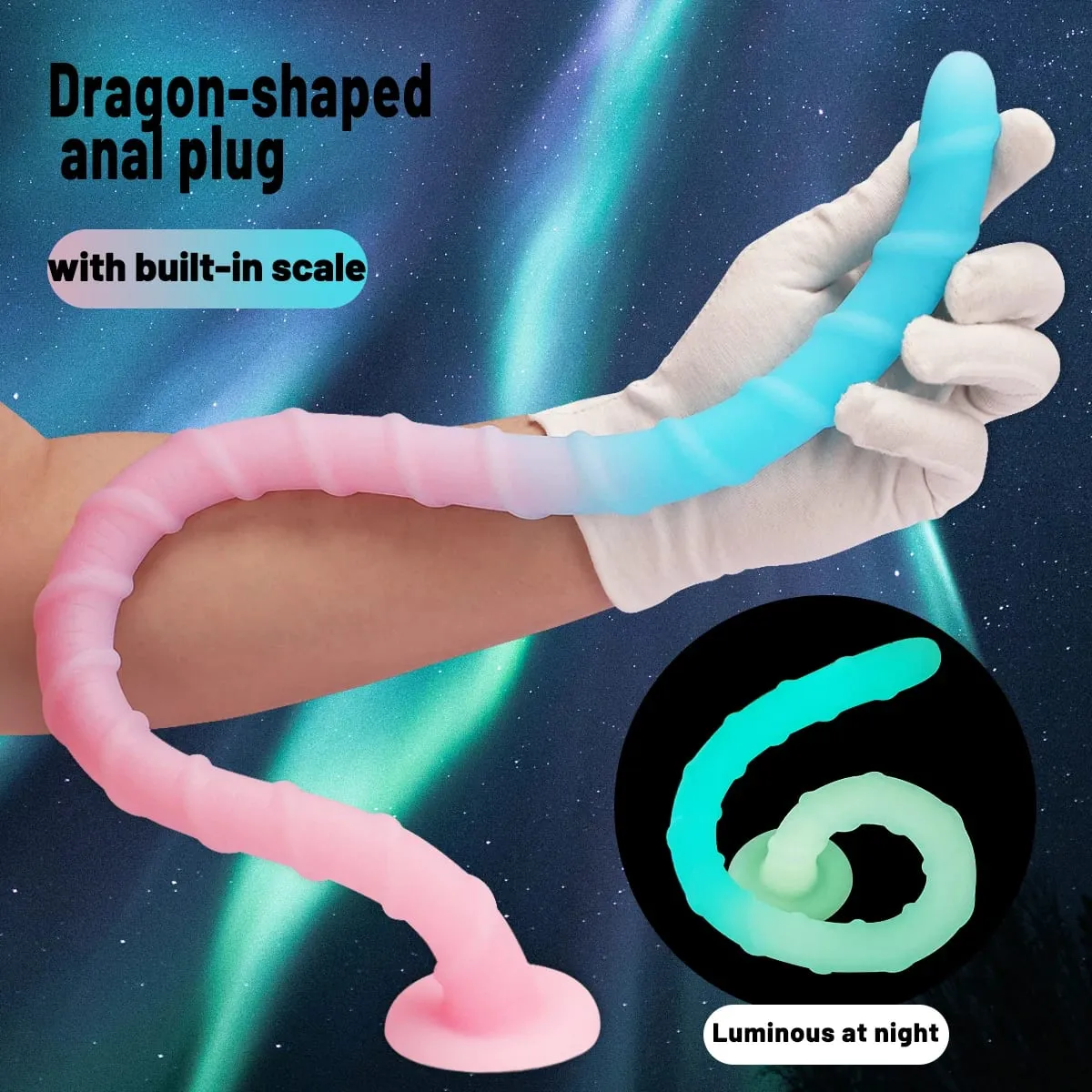 Three Sizes of Long Anal Plugs Special-shaped Octopus Tentacles Soft Adult Sex Toy Liquid Silicone Materials Prostate Stimulator