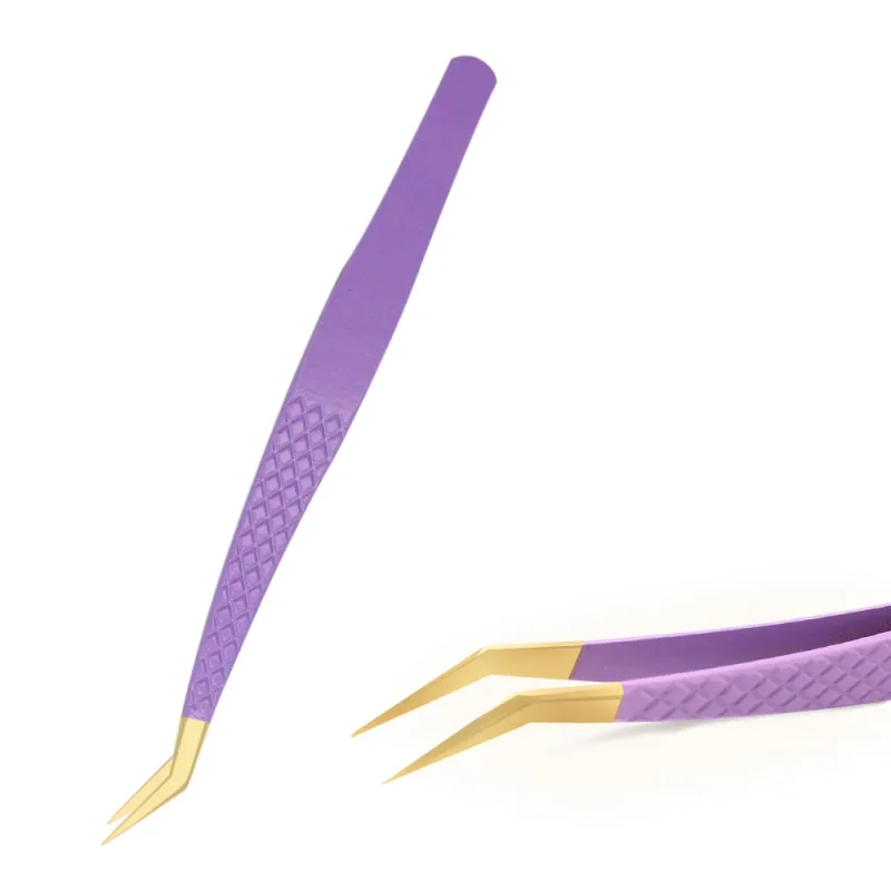 Eyelashes Tweezers Stainless Steel Superhard Tweezers High Precision Anti-static Tweezers For Eyelash Extensions Tools