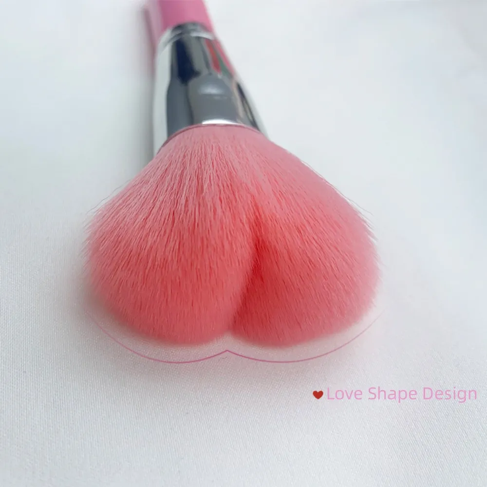 Makeup Brushes Blusher Brush Love Shape Loose Powder Brush Super Soft Fiber Wool Dot Blush Brush Cosmestic Beauty Make up Tools