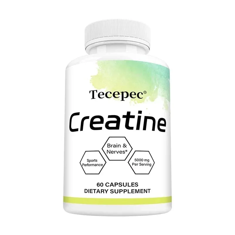 Creatine - Builds Muscle Improves Athletic Performance Enhances Physical Endurance and Improves Recovery - 120 Capsules