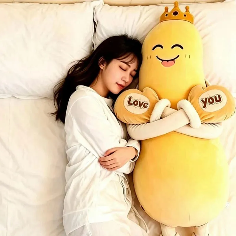 80CM Soft Mango Eggplant Plush Long Pillow Cute Healing Sleep Hug Pillow Cushion Doll For Girls Birtthday Gifts