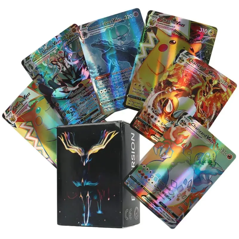 60/100Pcs Pokemon Shining Cards English Version MEGA GX Vmax TAG EX Proxy Collection Cards Toys Children Gift