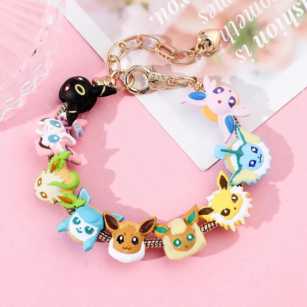 Anime Figure Eevee Pendant Cute Cartoon Enamel DIY Accessories for Women Men Festival Creative Gifts — image 2