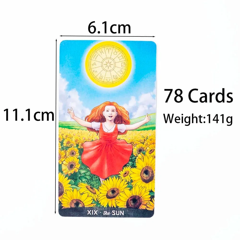 Gregory Scott Tarot 78-Card Deck for English Visions Divination Board Games Party Entertainment and Desktop Leisure Activities