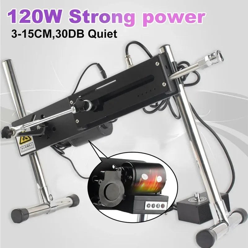 120W Sexmaschine Starke Leistung Turbogetriebe Masturbation Liebesmaschine V-U-Lock Vibrator Sexmaschine mit Dildo