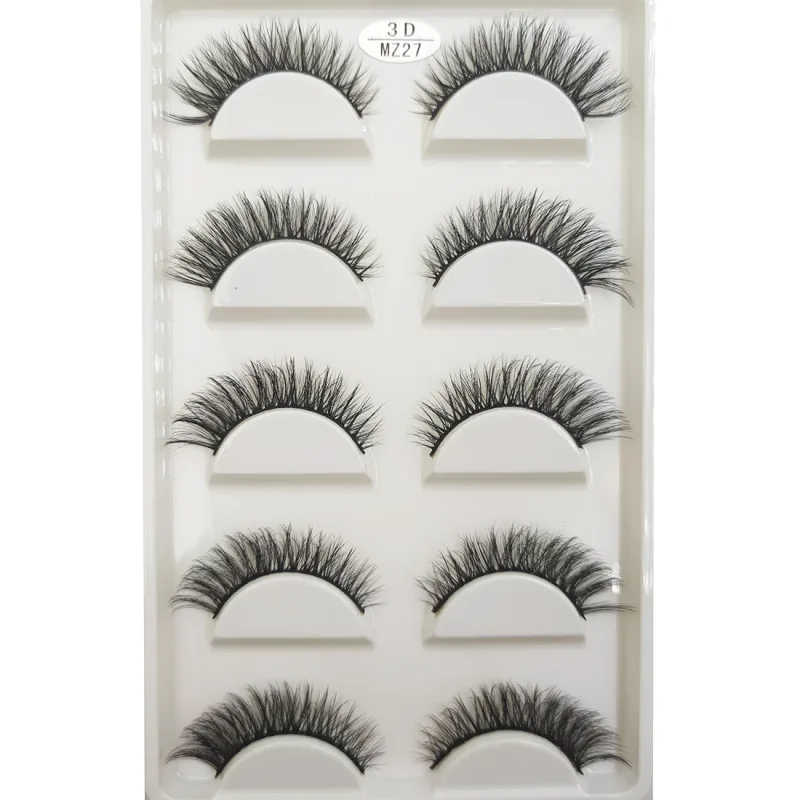 New 28 Style 5 Pairs Natural Mink False Eyelashes Makeup Eyelash Extension Fake Eye Lashes Faux Cils Make Up Beauty Cilios — image 24