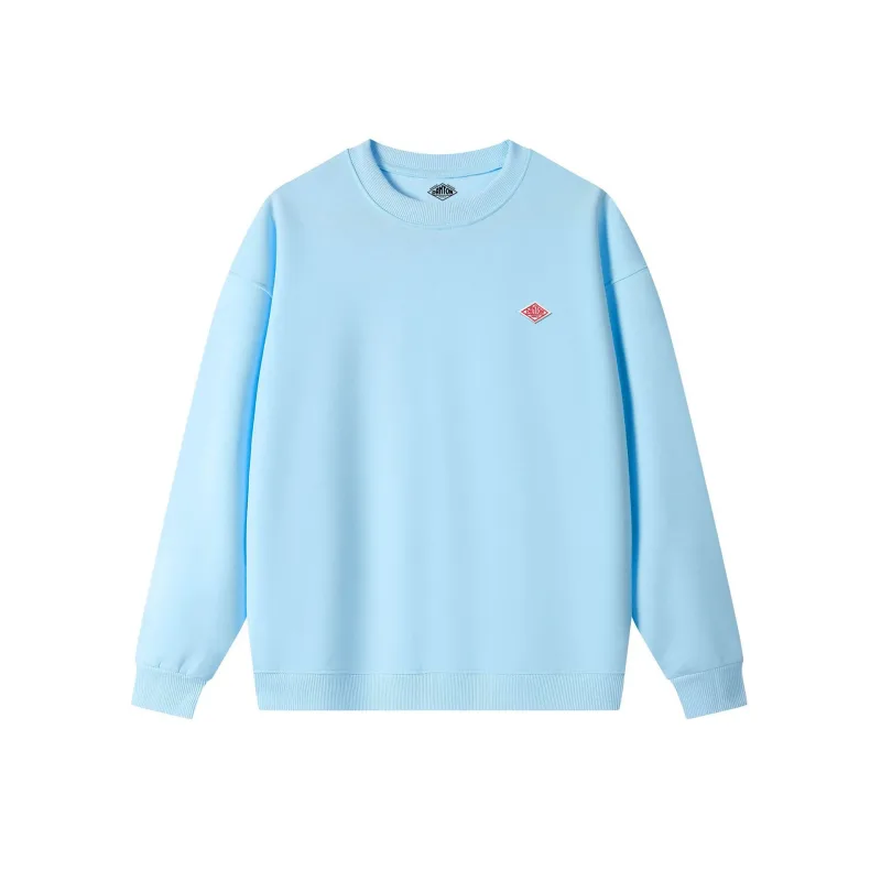 Sudadera fina exportada a Japón para hombre y mujer, chándal holgado de manga larga con cuello redondo de algodón de la misma marca bordada, otoño 2025