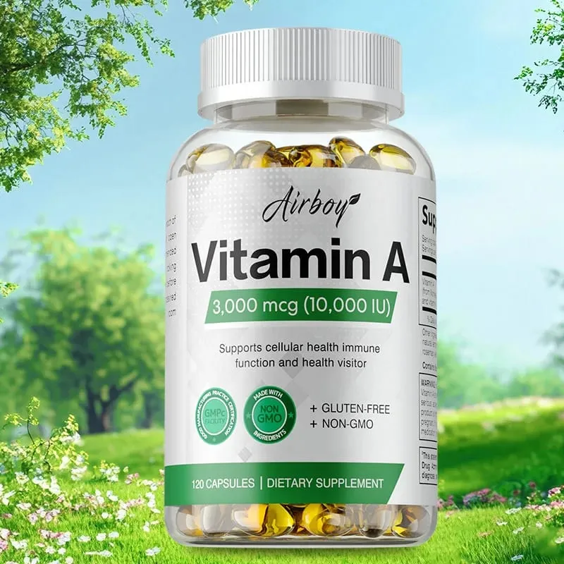 Vitamin A - Immune System & Reproductive Function Supports Healthy Skin & Eyes Antioxidant Activity — image 1