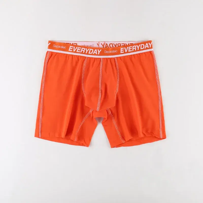 Separatec Cotton Dual Pouch Men's Underwear Comfortable Soft Breathable Everyday Boxer Briefs Long Leg Boxer Mens Underwear