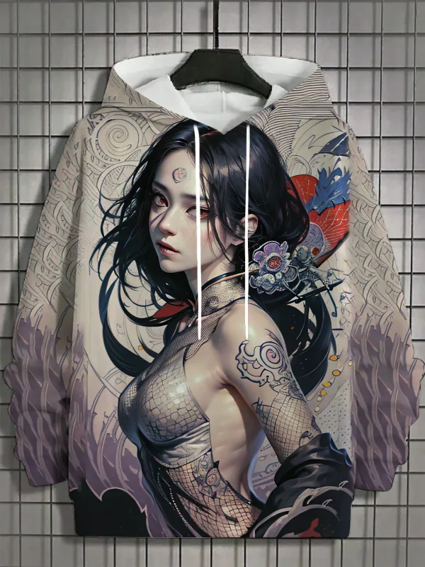 2024 Bagong Anime Women's Men's Fashion Printed Hoodies Autumn and Winter Designer Hoodies Casual Sweatshirts