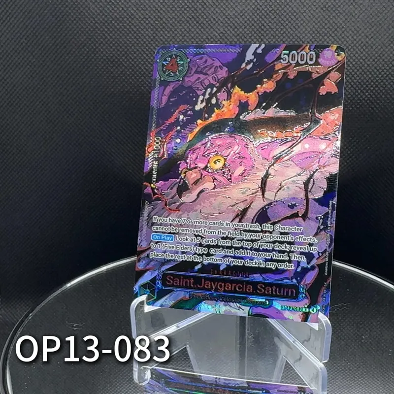 One Piece TCG OPCG English Character Card OP13 5 Siant Nusjuro Saturn Ju.Peter Warcury Mars Imu Deck Textured Foil Card