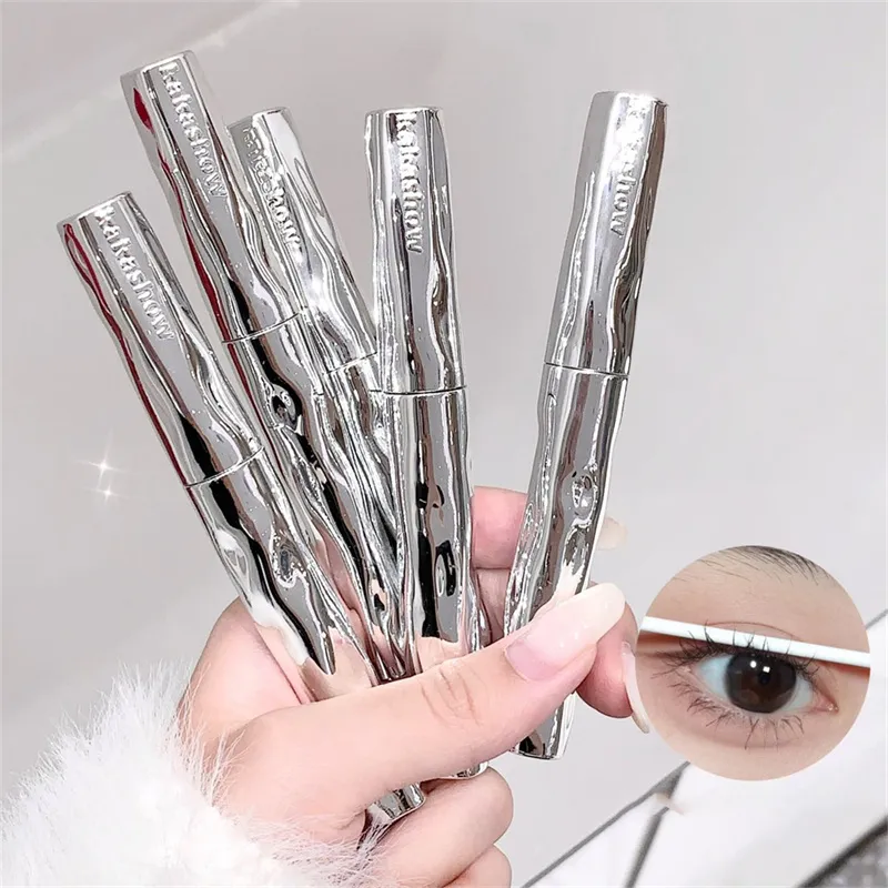Silver Silk Fiber Matte Mascara Makeup Ultra-Fine Brush Lengthens Eyelashes Waterproof Fast Dry Eyelash Extension Mascara Makeup — image 7