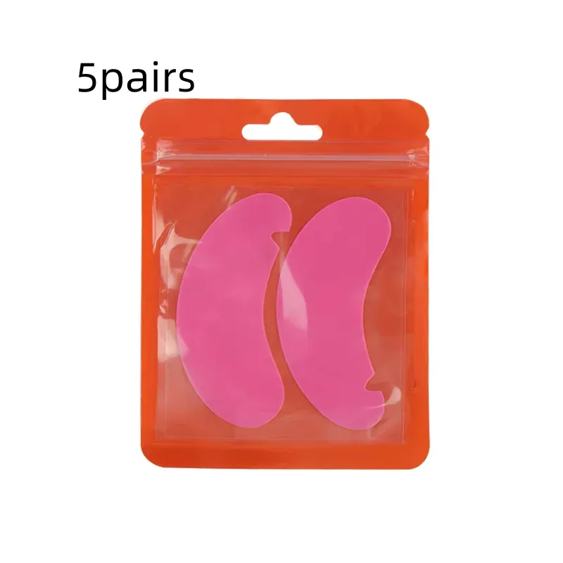 1 Pair Reusable Silicone Eyelash Pad Lash Extension Patches U-Shaped Design Eyelashes Lift Gel Eye Pads Beauty Makeup Tools