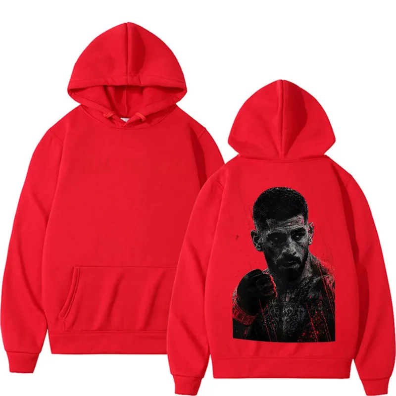 Ilia topuria el matador vintage gráfico hoodies roupas masculinas violência estética camisolas casuais pullovers de lã streetwear