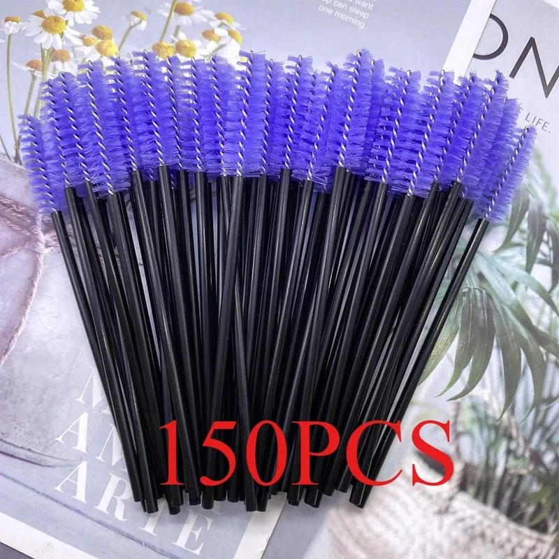 150/300pcs Mascara Wands Eyelash Brush Spoolies for Eye Lash Extension Eyebrow and Makeup Tool Wholesale Makeup Brushes